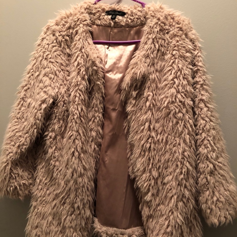 Faux fur coat